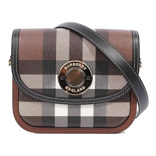Túi Đeo Chéo Nữ Burberry Elizabeth Small Bag Coated Canvas Small Màu Nâu - Túi xách - Vua Hàng Hiệu