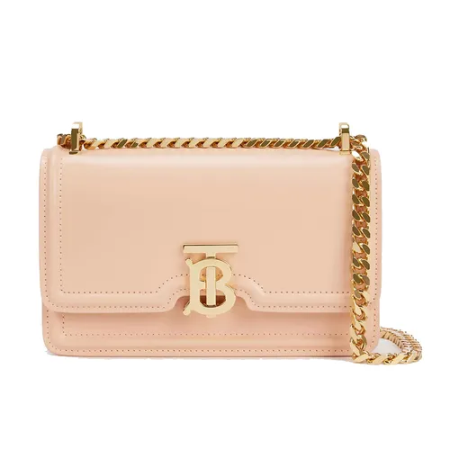 Túi Đeo Chéo Nữ Burberry Logo Plaque Leather Shoulder Bag Màu Hồng Nhạt - Túi xách - Vua Hàng Hiệu