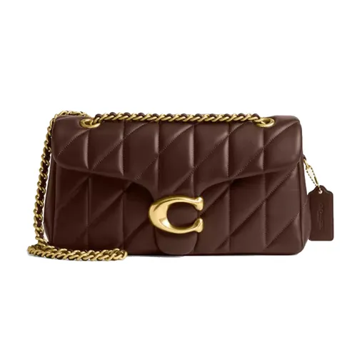 Túi Đeo Chéo Nữ Coach Tabby 20 Quilted Chain Shoulder Bag Maple CP149B4 Màu Nâu Chocolate - Túi xách - Vua Hàng Hiệu