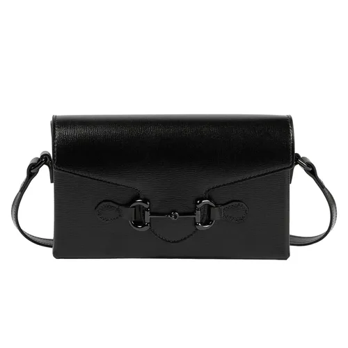 Túi Đeo Chéo Nữ Gucci Horsebit 1955 Mini Leather Bag Màu Đen - Túi xách - Vua Hàng Hiệu