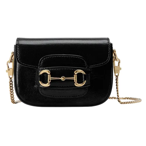 Túi xách - Túi Đeo Chéo Nữ Gucci Horsebit 1955 Nano Bag 760253 AAA7G 1000 Màu Đen - Vua Hàng Hiệu