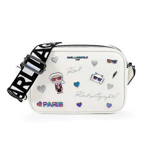 Karl Lagerfeld - Túi Đeo Chéo Nữ Karl Lagerfeld Paris Maybelle Crossbody Bag Màu Trắng - Vua Hàng Hiệu