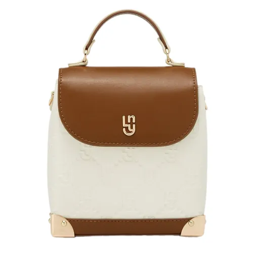 Túi Đeo Chéo Nữ Lyn Brietta S Crossbody Bag Ivory LL25CBF929 Màu Trắng Nâu