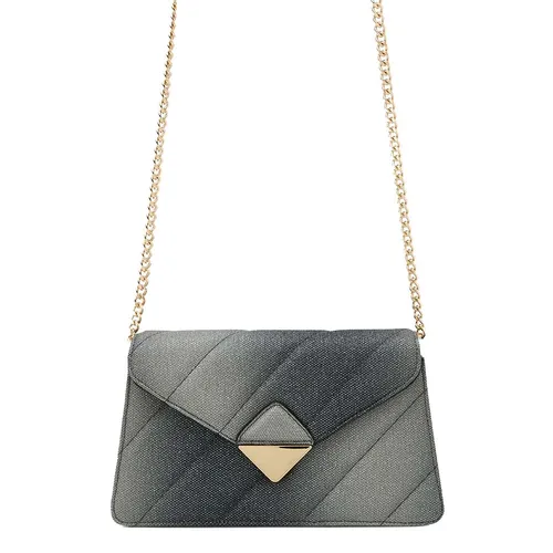 Túi Đeo Chéo Nữ Lyn Carrie M Crossbody Bag - Glitter Black LL25FBF018 Màu Đen Xám - Túi xách - Vua Hàng Hiệu