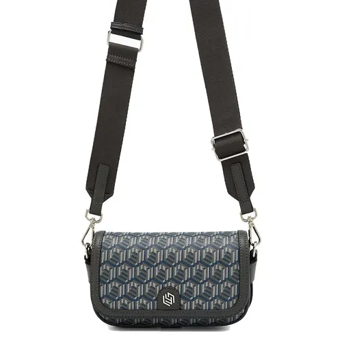 Túi Đeo Chéo Nữ Lyn Dune Scape S Crossbody Bag - Dark Grey LL25FBM659 Màu Xanh Xám - Túi xách - Vua Hàng Hiệu