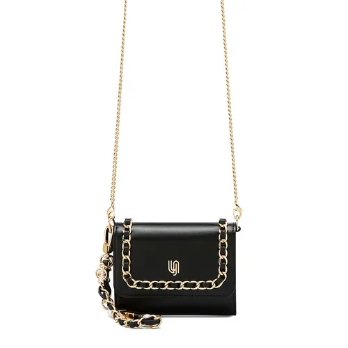 Túi Đeo Chéo Nữ Lyn Mika Infinite Short Wallet - Black LL25FWM010 Màu Đen - Túi xách - Vua Hàng Hiệu