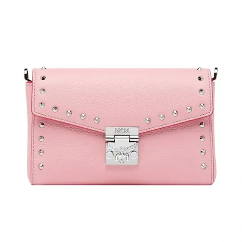 Túi Đeo Chéo Nữ MCM Millie Studded Park Avenue Crossbody Bag MYZ9SME15QB Màu Hồng