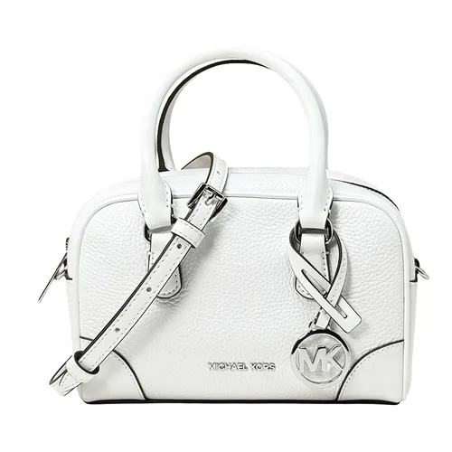 Túi Đeo Chéo Nữ Michael Kors MK Thompson Extra-Small Pebbled Leather Satchel 35S5S7OC0L Màu Trắng