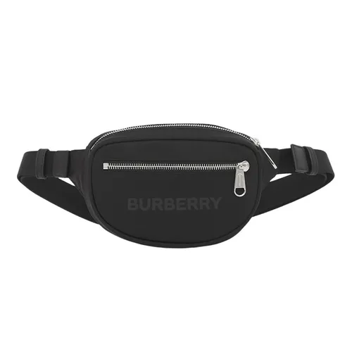 Túi xách - Túi Đeo Hông Nam Burberry Small Logo Print Nylon Cannon Bum Bag Màu Đen - Vua Hàng Hiệu