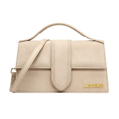 Jacquemus - Túi Đeo Vai Nữ Jacquemus Le Grand Bambino Suede Dark Beige Bag 213BA007-3066-180 Màu Be Đậm - Vua Hàng Hiệu
