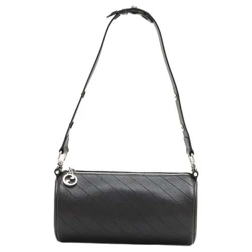 Túi Đeo Vai Nữ Gucci Blondie Leather Shoulder Bag Black Màu Đen