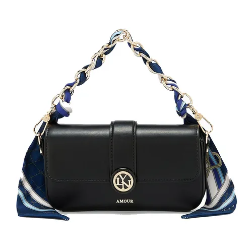 Túi Đeo Vai Nữ Lyn Artemis Flap Wallet On Chain - Black LL25CWF078 Màu Đen - Túi xách - Vua Hàng Hiệu