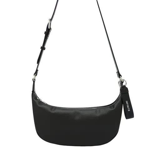 Túi Đeo Vai Nữ Lyn Davin Infinite Hobo Shoulder Bag Black LL25SBM982 Màu Đen