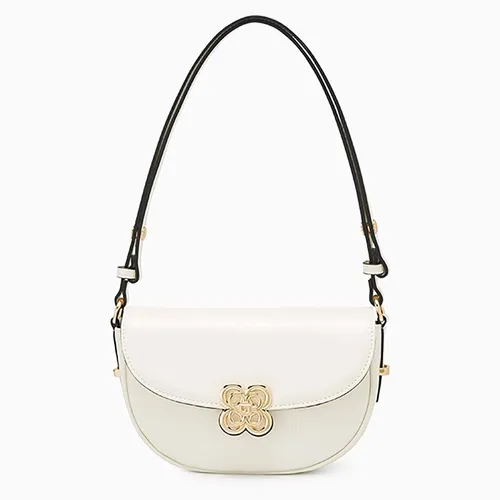 Túi xách Túi đeo vai - Túi Đeo Vai Nữ Lyn Flora Shoulder Bag - Ivory LL25CBF133 Màu Trắng Kem - Vua Hàng Hiệu