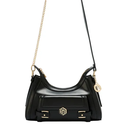 Túi Đeo Vai Nữ Lyn Giselle Shoulder Bag Black LL25FBM634 Màu Đen - Túi xách - Vua Hàng Hiệu