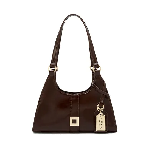 Lyn - Túi Đeo Vai Nữ Lyn Imiko M Shoulder Bag - Dark Brown LL25FBT644 Màu Nâu - Vua Hàng Hiệu