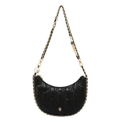 Túi Đeo Vai Nữ Lyn Mika Infinite Half Moon Shoulder Bag Black LL25FBM031 Màu Đen