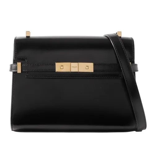 Túi Đeo Vai Nữ Yves Saint Laurent YSL Manhattan Mini Leather Shoulder Bag Màu Đen