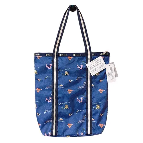 Túi xách Túi tote - Túi Tote LeSportsac Bag Tote Vintage Japonesque Navy Màu Xanh Navy - Vua Hàng Hiệu