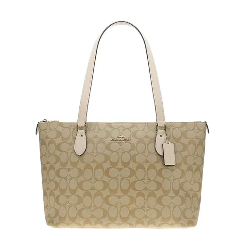 Túi xách Coach Túi tote - Túi Tote Nữ Coach Gallery Tote Bag In Signature Canvas CS187 Gold/Light Khaki Chalk Màu Khaki - Vua Hàng Hiệu