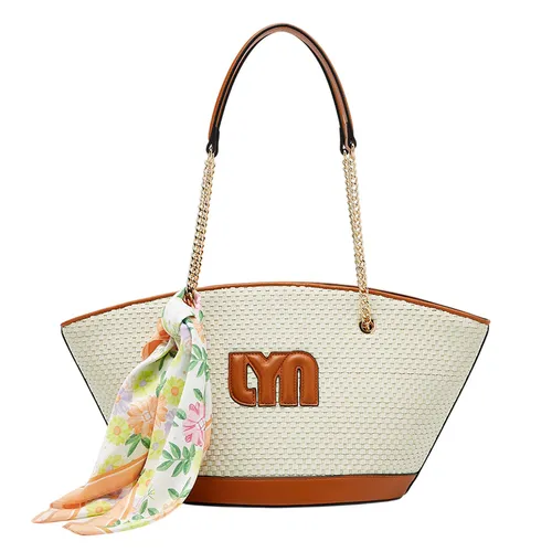 Túi Tote Nữ Lyn Rene M Tote Bag Tan LL25CBF269 Màu Nâu Trắng