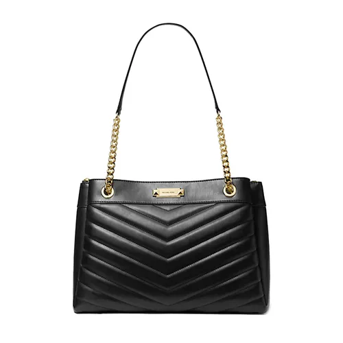 Túi xách - Túi Tote Nữ Michael Kors MK Whitney Medium Quilted Tote Bag 35R4GWHT6U Màu Đen - Vua Hàng Hiệu