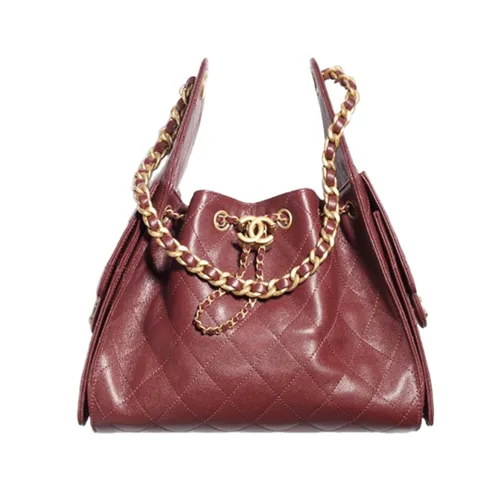 Túi xách Chanel - Túi Xách Tay Nữ Chanel 25 Small Handbag Grained Calfskin & Gold-Tone Metal AS5293-B20304-U1192 Màu Đỏ Burgundy - Vua Hàng Hiệu