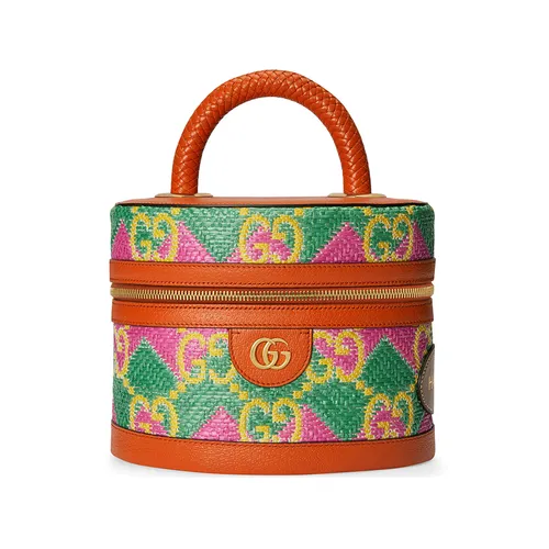 Túi Xách Tay Nữ Gucci GG Top Handle Beauty Case Phối Màu
