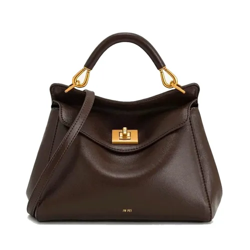 Túi Xách Tay Nữ JW Pei Lucia Classic Top Handbag - Dark Brown Màu Nâu - Túi xách - Vua Hàng Hiệu