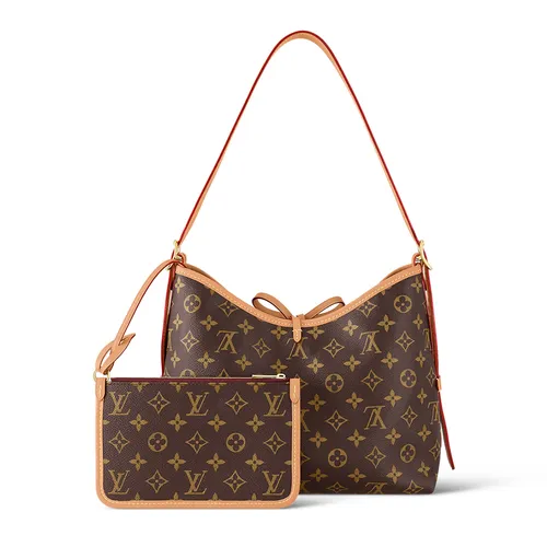 Louis Vuitton - Túi Xách Tay Nữ Louis Vuitton LV Carryall PM Monogram Canvas M46203 Màu Nâu - Vua Hàng Hiệu