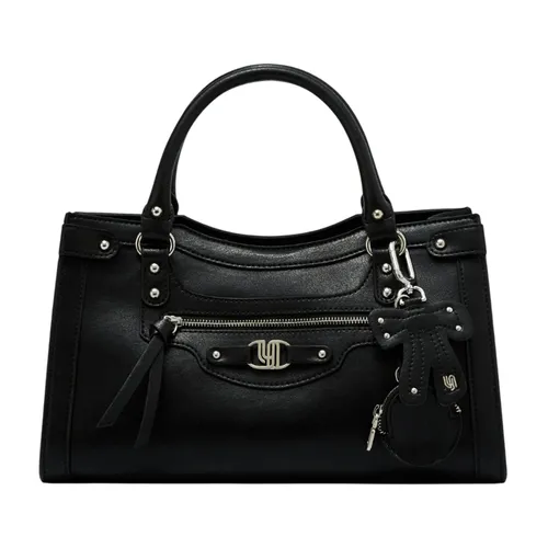 Túi Xách Tay Nữ Lyn Galz Top Handle L Handbag Black LL25FBM631 Màu Đen - Túi xách - Vua Hàng Hiệu