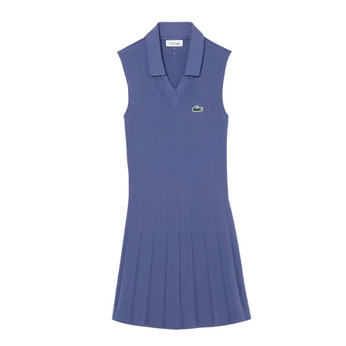 Thời trang Lacoste Váy tennis - Váy Thể Thao Nữ Lacoste Stretch Tennis Dress And Shorts EF0615 51 HIG Màu Xanh Size 34 - Vua Hàng Hiệu