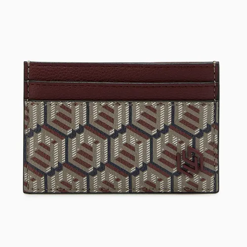 Ví Đựng Thẻ Nữ Lyn Dune Scape S Card Holder Wallet - Dark Red LL25FWM664 Màu Đỏ - Túi xách - Vua Hàng Hiệu