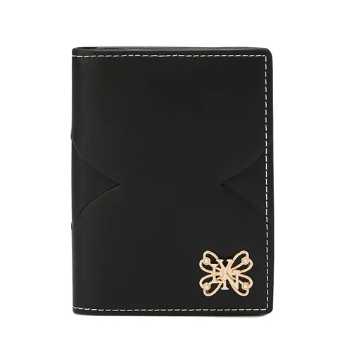 Túi xách Lyn - Ví Nữ Lyn Butterfly Card Pocket Wallet - Black LL25CWF072 Màu Đen - Vua Hàng Hiệu