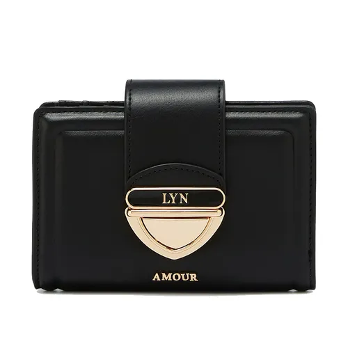Ví Nữ Lyn Lena Short Wallet - Black LL25CWF035 Màu Đen