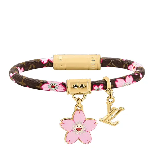 Trang sức - Vòng Đeo Tay Nữ Louis Vuitton LV Cherry Blossom LV x TM M8978F Màu Hồng Nâu - Vua Hàng Hiệu