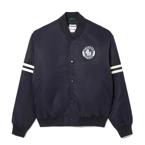 Áo Khoác Nam Lacoste Padded Water Repellent Bomber Jacket BH3441 51 HDE Màu Xanh Đen Size XS