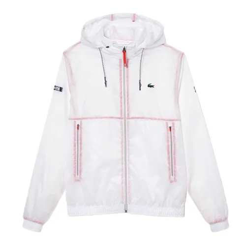 Áo Khoác Nam Lacoste Tennis x Novak Djokovic Zip Jacket BH5043 001 Màu Trắng Size 50