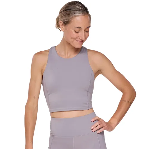 Áo Ngực Thể Thao Nữ Hoka One One Elaro Crop Light Support Bra Purple 1141760-ASTRL Màu Tím Size XS