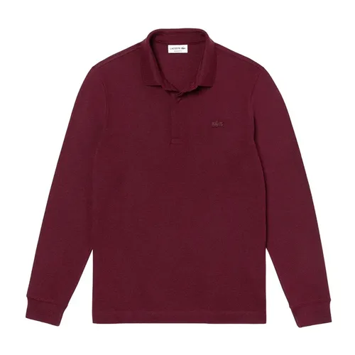 Áo Polo Nam Dài Tay Lacoste Smart Paris Long Sleeve Stretch Cotton Polo Shirt PH2481 SXL Màu Đỏ Đô