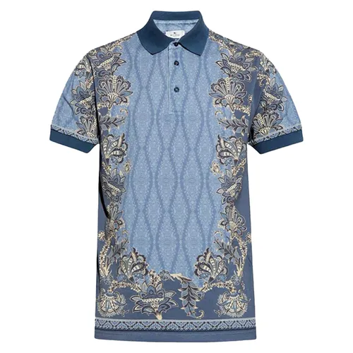 Áo Polo Nam Etro MRMD0004 AK568 X0883 Xanh Họa Tiết Size S