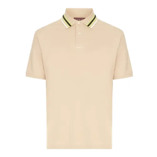 Áo Polo Nam Gucci Striped Colar Embroidered Logo In Beige 788024 XJGJY 2219 Màu Be Size M