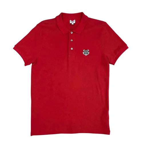 Áo Polo Nam Kenzo Tiger Logo Màu Đỏ Size S