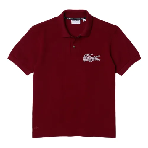 Áo Polo Nam Lacoste Made In France Classic Fit Organic Cotton Polo PH2676-51 P41 Màu Đỏ Bordeaux Size 2