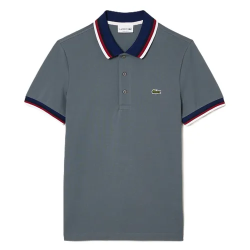 Áo Polo Nam Lacoste Men's Regular Fit Stretch Cotton Piqué PH3461-7EB Màu Xám Size 4