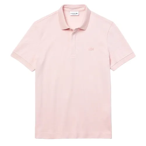 Áo Polo Nam Lacoste Paris Regular Fit Stretch Cotton Piqué PH5522- ADY Màu Hồng Nhạt Size 5