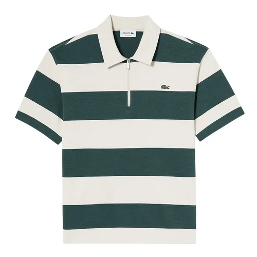 Áo Polo Nam Lacoste Relaxed Fit PH3112 YZP Màu Xanh Phối Trắng Size 3