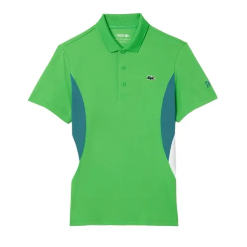 Áo Polo Nam Lacoste Tennis x Novak Djokovic Fan Shirt DH7330 IXU Màu Xanh Lá Size 3