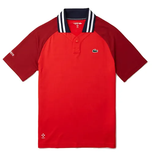 Áo Polo Nam Lacoste X Daniil Medvedev Ultra Dry Slim Fit Tennis Shirt DH7381 54G IRW Màu Đỏ Size 4