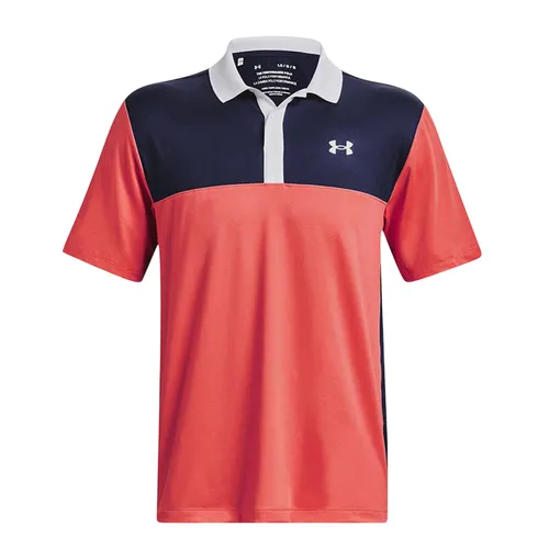 Áo Polo Nam Under Armour UA Perf 3.0 Color Block 1377375-690 Màu Cam/Xanh Size XL